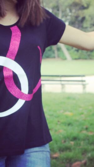 T-shirt donna nera MP-10419